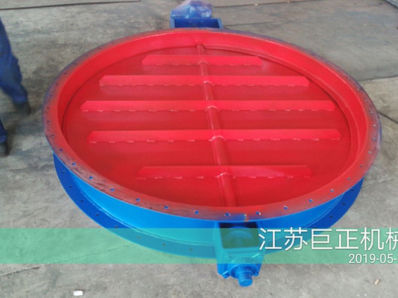 圓形擋板門（直徑150cm），順利完工