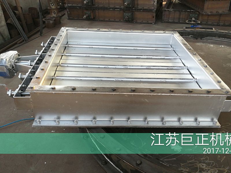 方形擋板門（寬8m）完工，待包裝