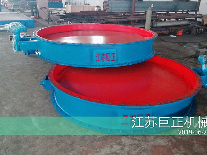 圓形擋板門（直徑220cm）制作完工，現(xiàn)場(chǎng)展示