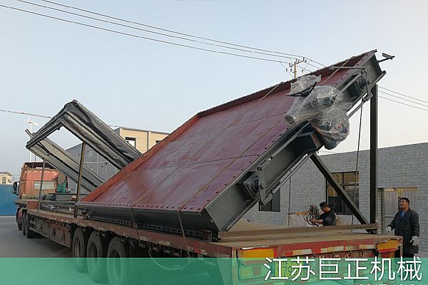 巨正機械公司擋板門，裝車發貨了