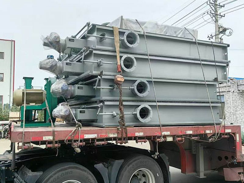 巨正機械又一批擋板門（插板門）設備完工待發(fā)貨了